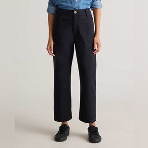 Quince wide leg black pants size 32